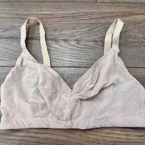 Aerie SMOOTHEZ Mesh Triangle Bralette - Nude XL